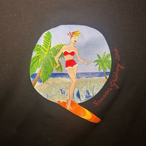 GREAT CONDITION VINTAGE Y2K Liz Claiborne Tee Seasons Greetings 2004 - Picture 3 of 5